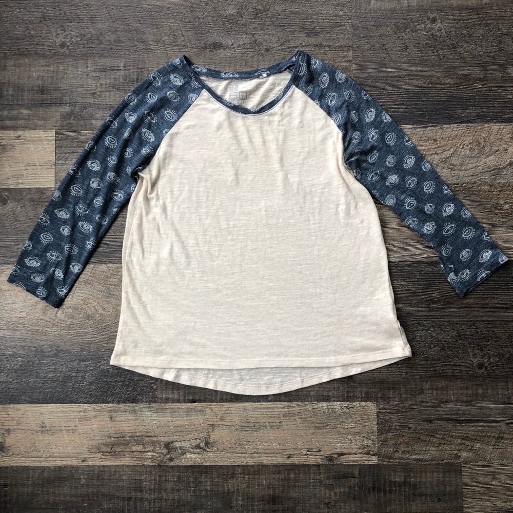 Donating-last chance! Evil Eye raglan tee Pacsun